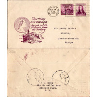 Envelope circulado Correio marítimo, Usado #, Estados Unidos da América