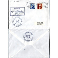 Envelope circulado Correio marítimo, Usado #, Estados Unidos
