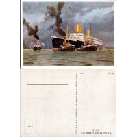 Cartão-postal , (*), Alemanha – Hamburgo, MS “Europa”
