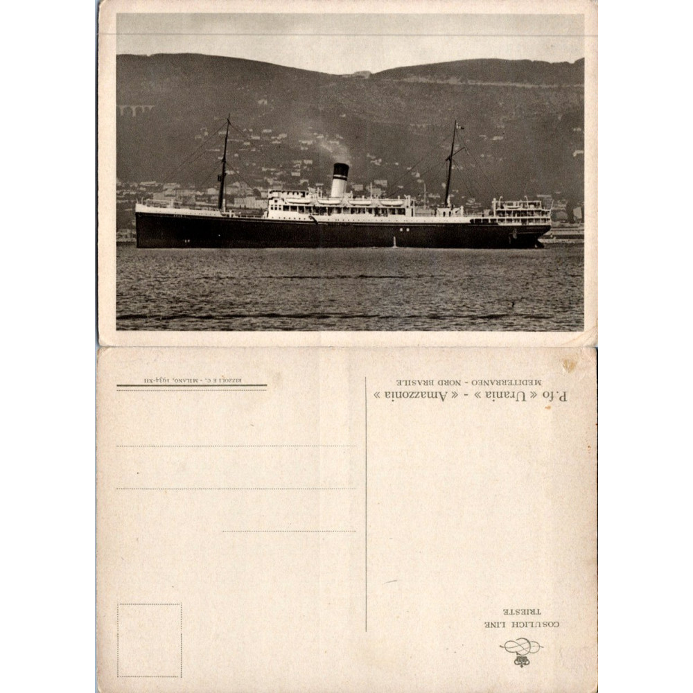 Tarjeta postal , (*), Italia, P.fo «Urania»
