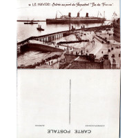 Cartão-postal , (*), França – Le Havre, MS “Île-de-France”