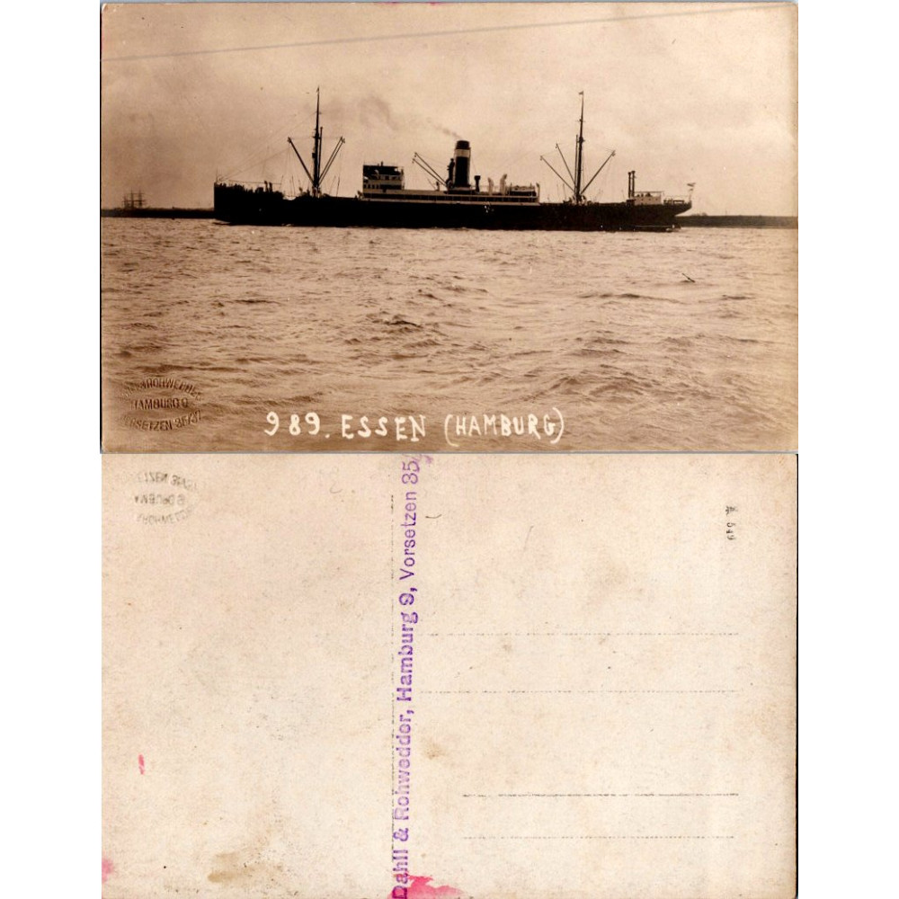 Postkarte (*), Deutschland, Dampfer „Essen“