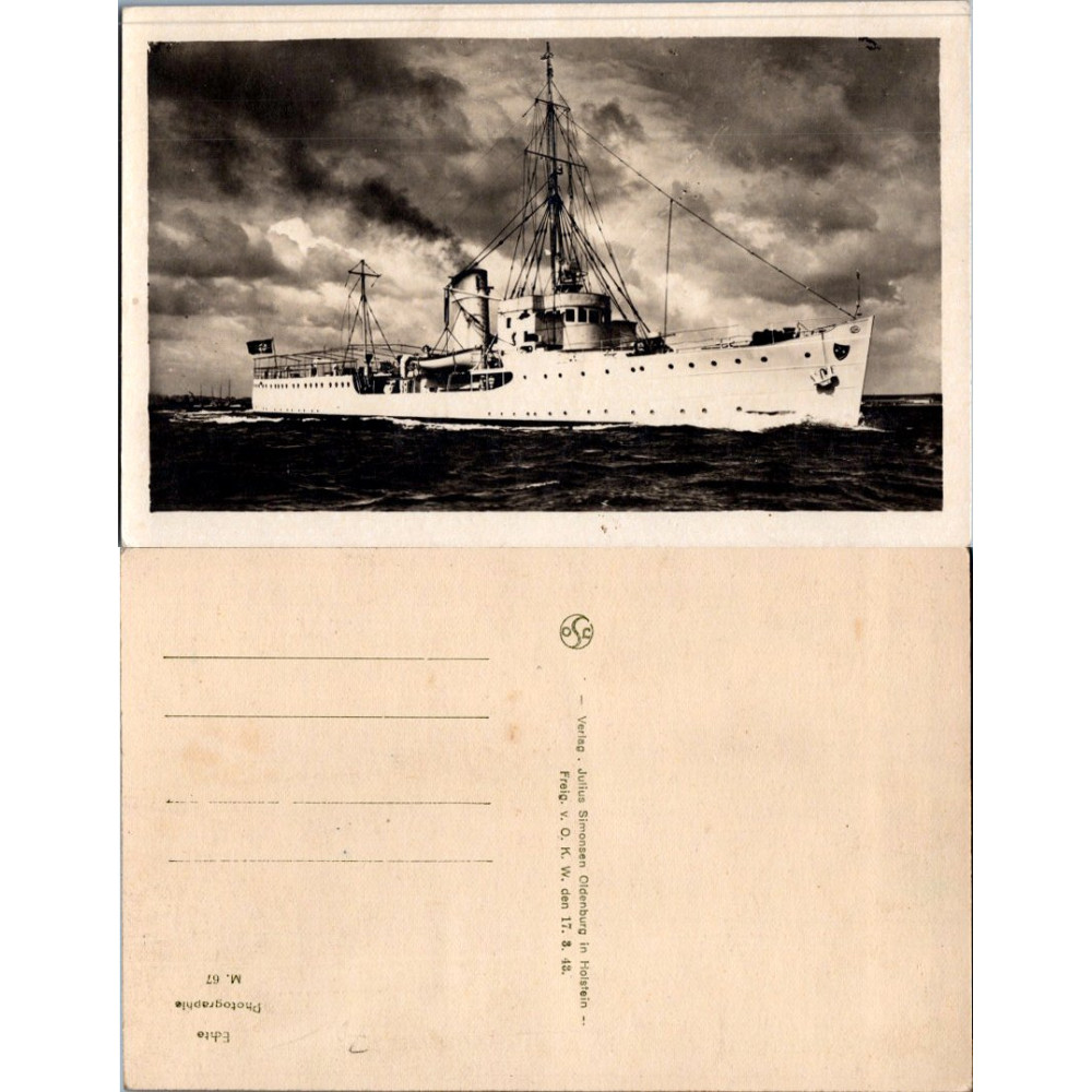 Postcard , (*), Germany, German Reich, Marine Dampfer