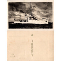 Cartão-postal , (*), Alemanha, Terceiro Reich, Navio a Vapor da Marinha