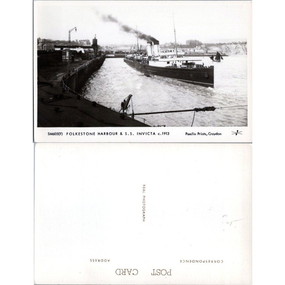 Cartão-postal , (*), Reino Unido – Porto de Folkestone