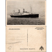 Tarjeta postal , (*), Italia, MS «Conte Verde»
