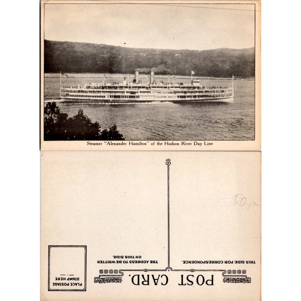 Cartão-postal , (*), Estados Unidos – Rio Hudson