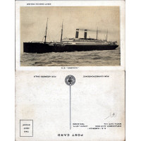 Tarjeta postal , (*), Estados Unidos de América, SS «America»