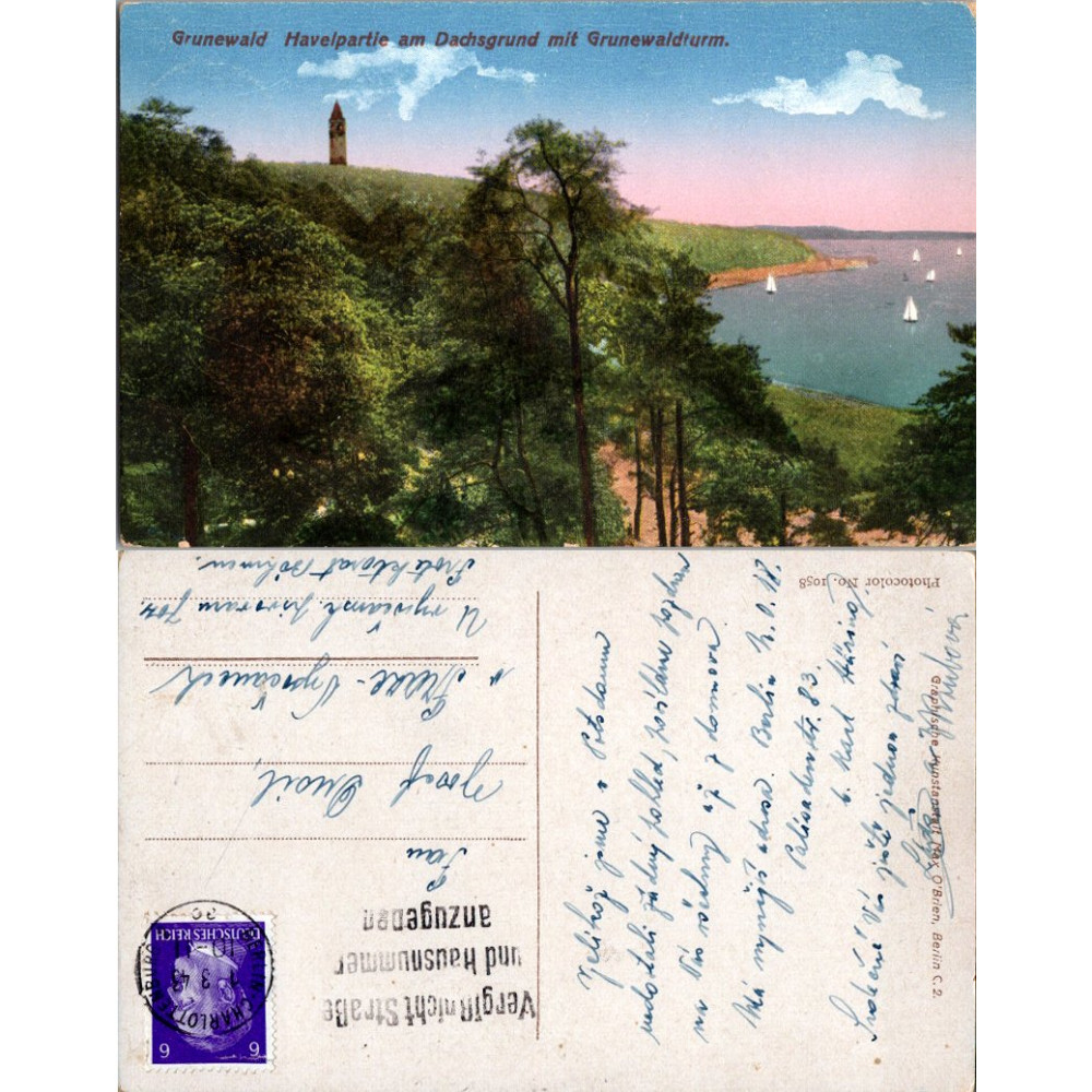 Postkarte (*), Deutschland, Grunewald