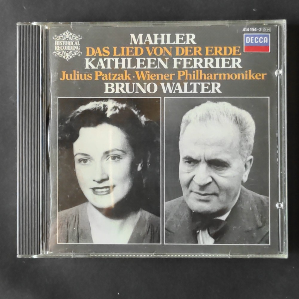 CD Mahler* – Kathleen Ferrier, Julius Patzak, Wiener Philharmoniker, Bruno Walter - Das Lied Von Der Er, USED