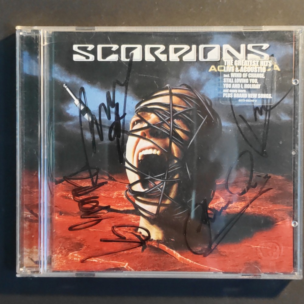 CD Scorpions - Acoustica, s autogramy, Gebraucht