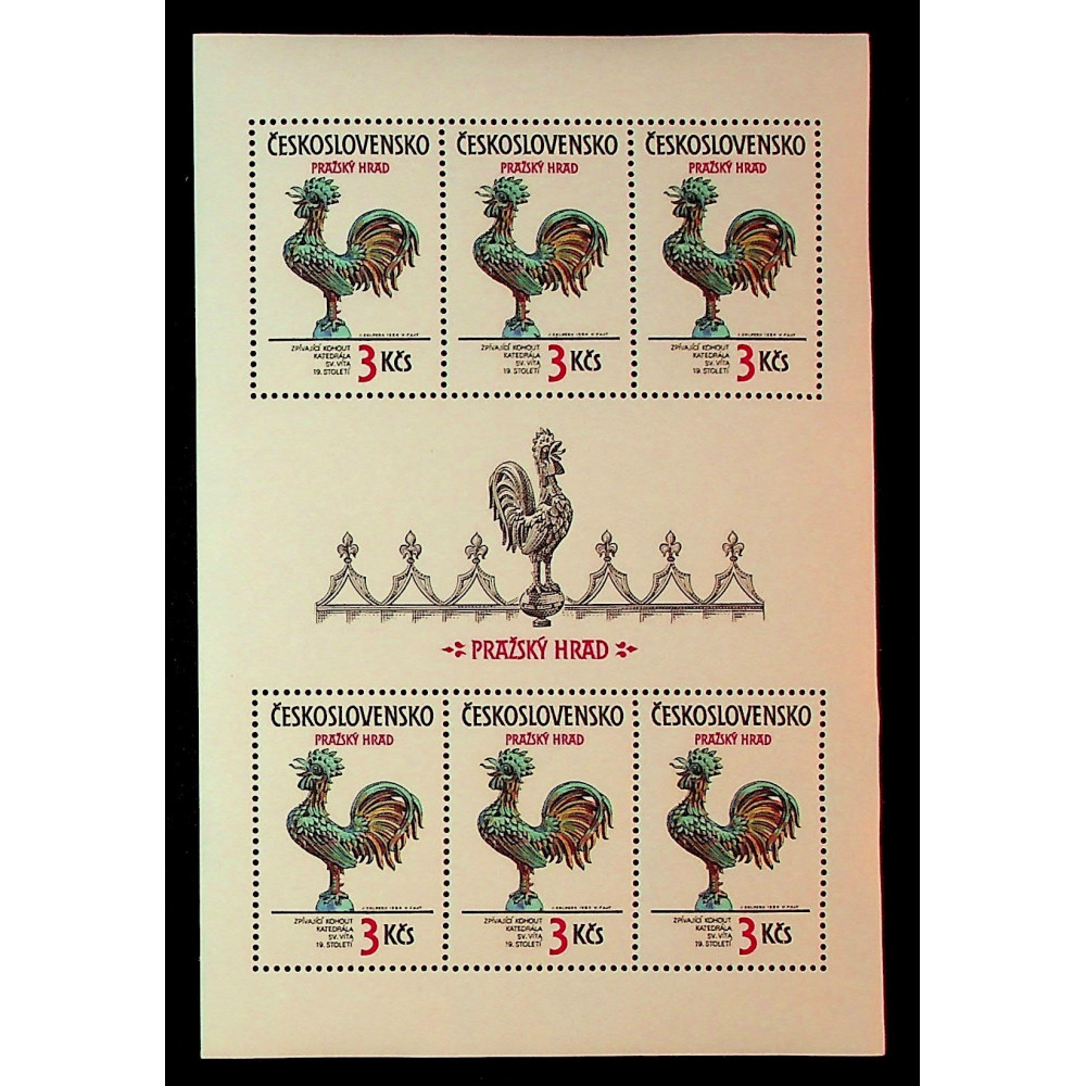 Hojita bloque Checoslovaquia, 3Kčs, Mi., MNH** 
