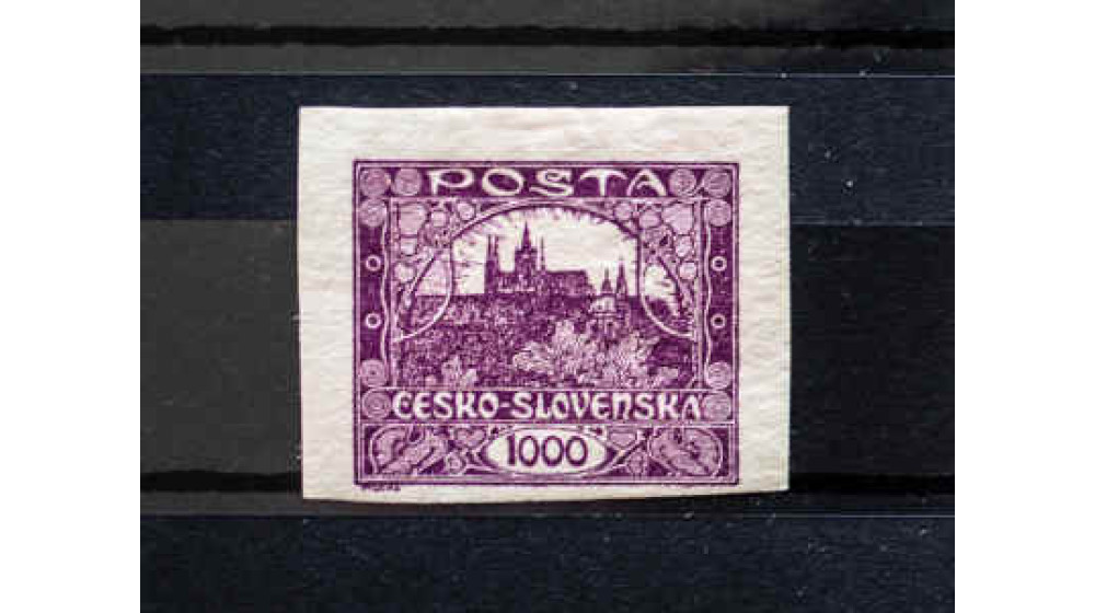 Hradčany - die erste Briefmarkenserie der Tschechoslowakei