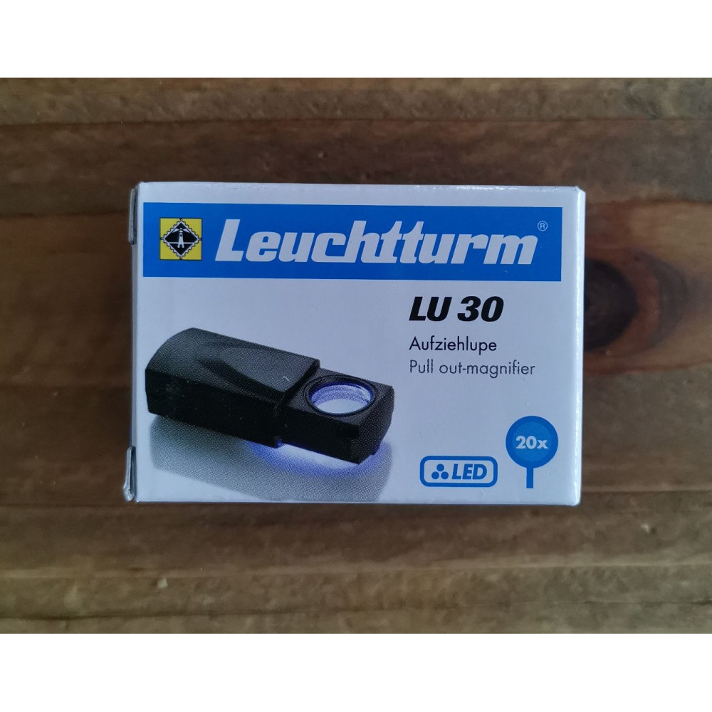 LED-AUFZIEHLUPE, 20-FACHE VERGRÖSSERUNG, SCHWARZ, Ø 21 MM 1