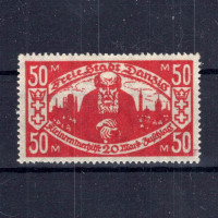 Selo Cidade Livre de Dantzig, Mi.131 (SG 123c), MH, 50 + 20 M