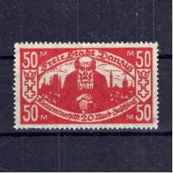 Známka Danzig, Mi.131 (SG 123c)*, 50 + 20 M