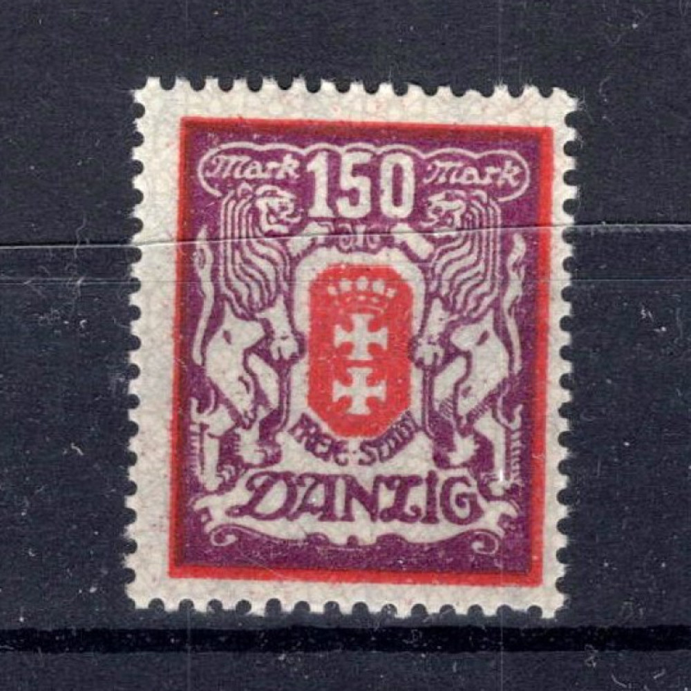 Stamp Danzig, Mi.129, MH, 150 M