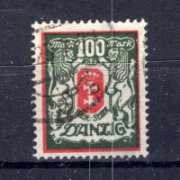 Známka Danzig, Mi.128Y (SG 100a)#, 100 M