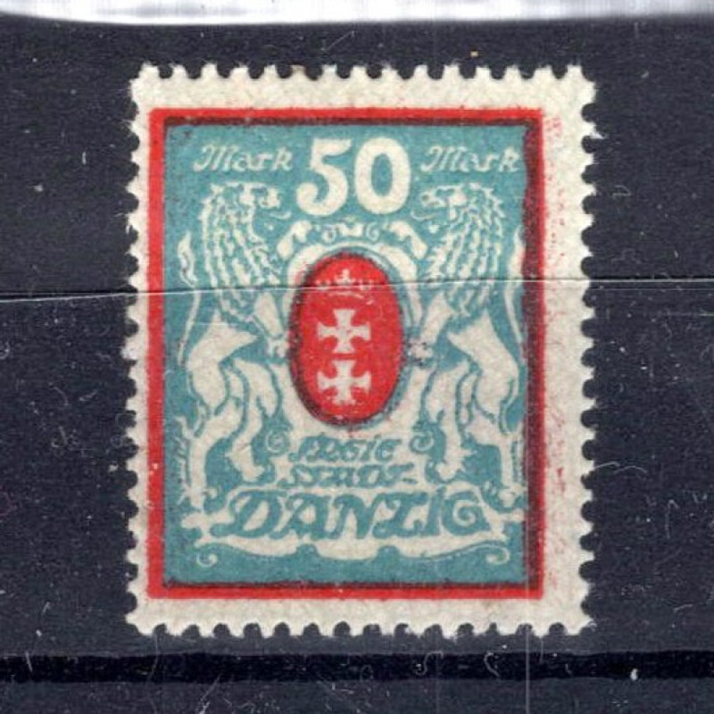 Známka Danzig, Mi.127Y (SG 99a)*, 50 M