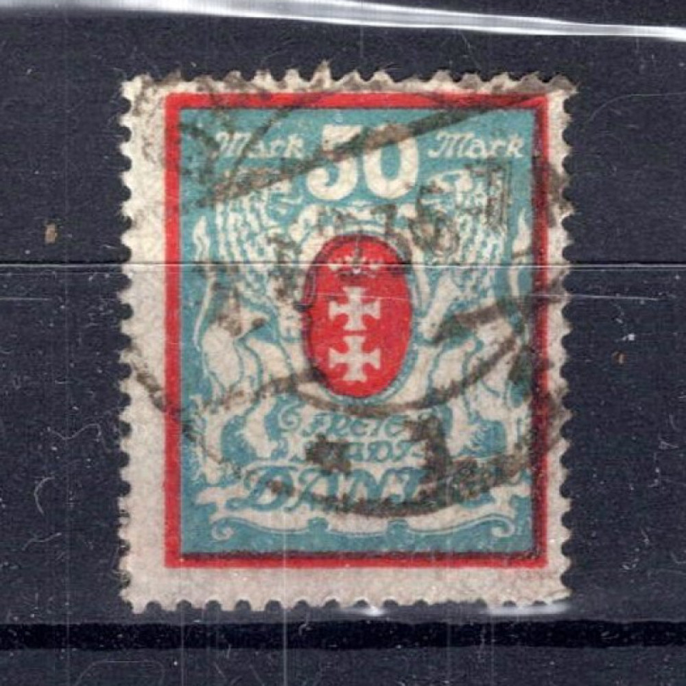 Známka Danzig, Mi.127Y (SG 99a)#, 50 M