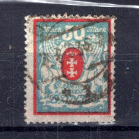 Selo Cidade Livre de Dantzig, Mi.127Y (SG 99a), Usado #, 50 M