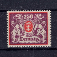 Známka Danzig, Mi.143 (SG 124)*, 250 M