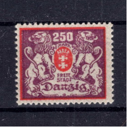Známka Danzig, Mi.143 (SG 124)*, 250 M