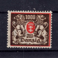 Známka Danzig, Mi.145 (SG 128)*, 1000 M