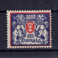 Známka Danzig, Mi.146 (SG 129)*, 3000 M