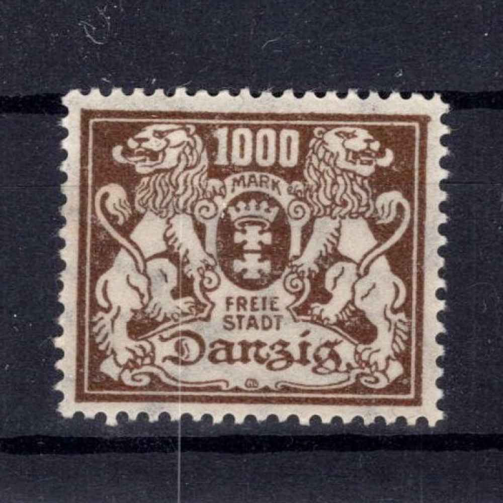 Známka Danzig, Mi.151 (SG 127)*, 1000 M