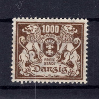 Známka Danzig, Mi.151 (SG 127)*, 1000 M