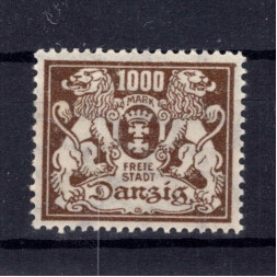 Známka Danzig, Mi.151 (SG 127)*, 1000 M