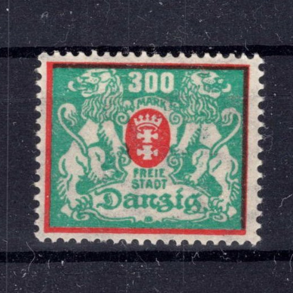 Známka Danzig, Mi.130 (SG 125)*, 300 M