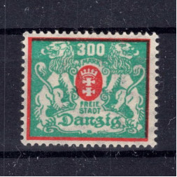 Sello Ciudad Libre de Dánzig, Mi.130 (SG 125), MH, 300 M