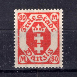 Známka Danzig, Mi.140 (SG 111)*, 80 M