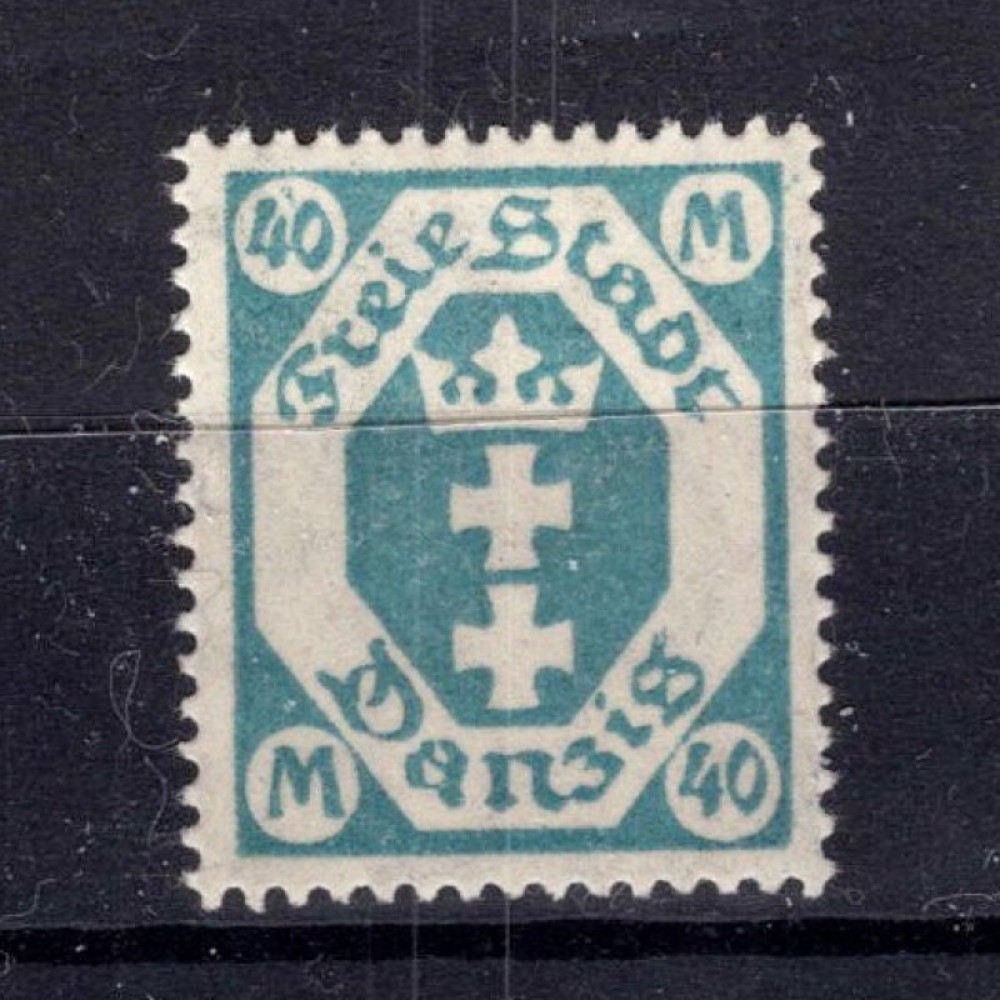 Stamp Danzig, Mi.138 (SG 110), MH, 40 M