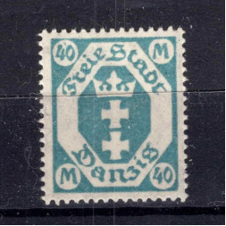 Známka Danzig, Mi.138 (SG 110)*, 40 M