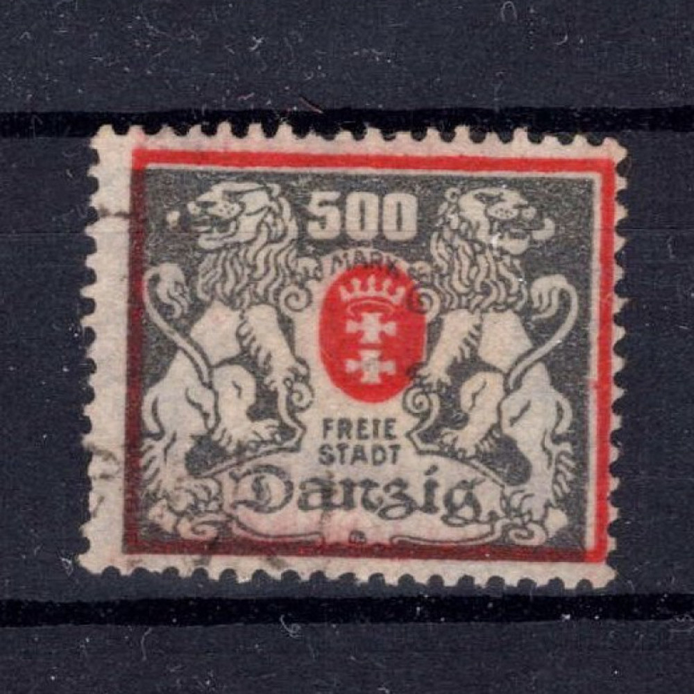 Briefmarke Frei Stadt Danzig, Mi.144 (SG 126)#, 500 M