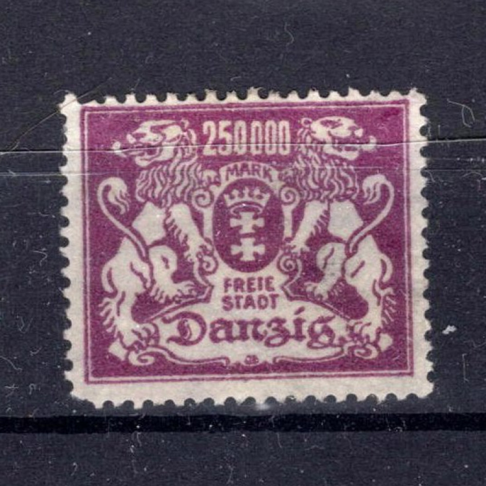 Známka Danzig, Mi.156 (SG 134)(*), 250000 M