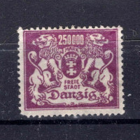 Známka Danzig, Mi.156 (SG 134)(*), 250000 M