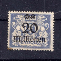 Selo Cidade Livre de Dantzig, Mi.170 (SG 153), (*), 20000000 M