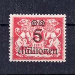 Známka Danzig, Mi.167 (SG 151)(*), 5 000 000 M