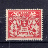 Známka Danzig, Mi.152 (SG 130)*, 5000 M