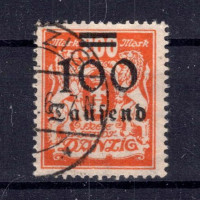 Selo Cidade Livre de Dantzig, Mi.159 (SG 143), Usado #, 100000 M