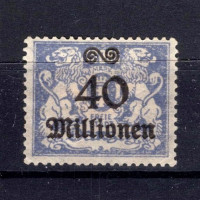 Selo Cidade Livre de Dantzig, Mi.172 (SG 155), (*), 40000000 M