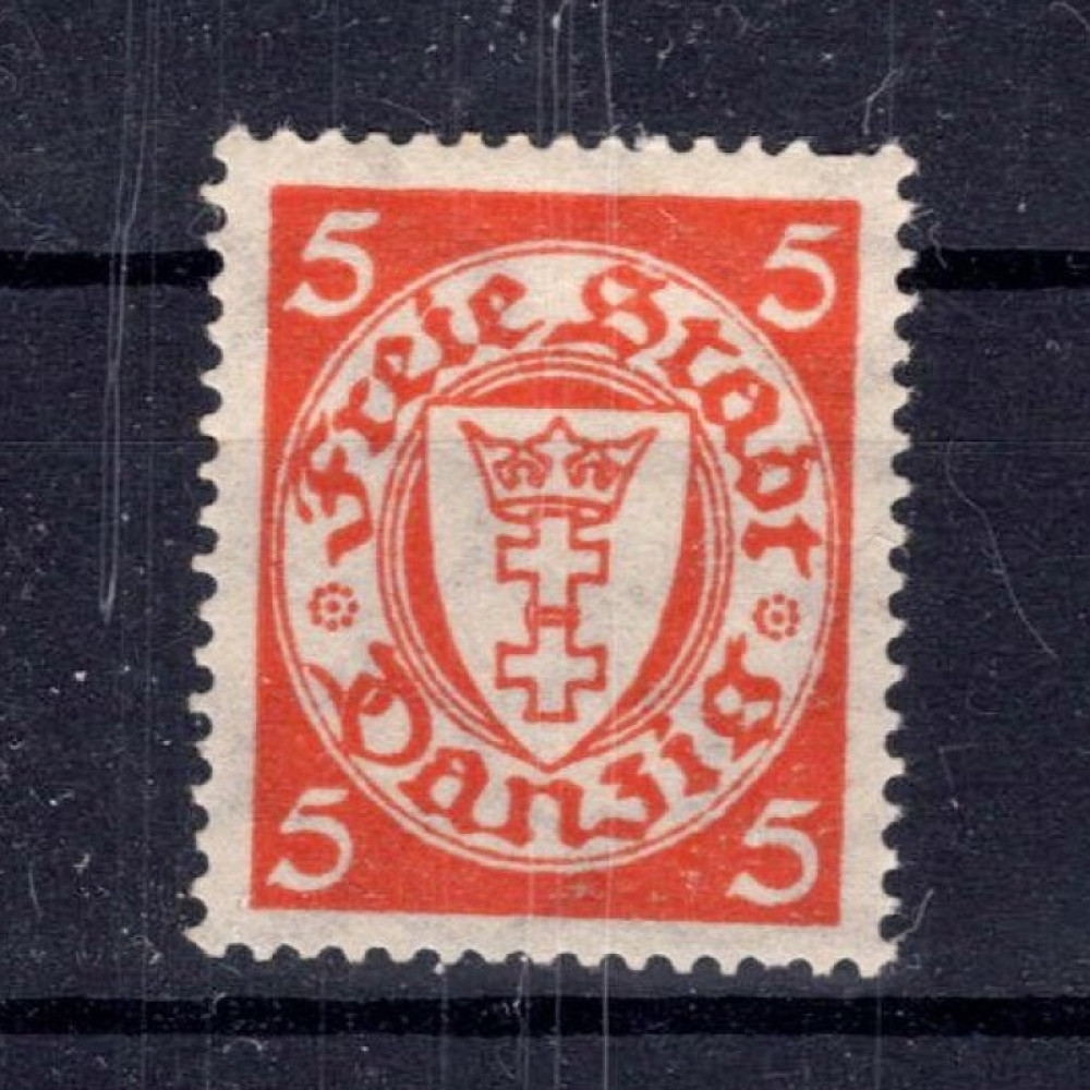 Stamp Danzig, Mi.193y (SG 178b), MH, 5 Pf
