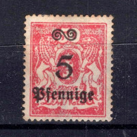Selo Cidade Livre de Dantzig, Mi.181 (SG 166), MH, 5 Pf