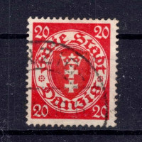 Selo Cidade Livre de Dantzig, Mi.196x, Usado #