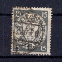 Selo Cidade Livre de Dantzig, Mi.195x, Usado #
