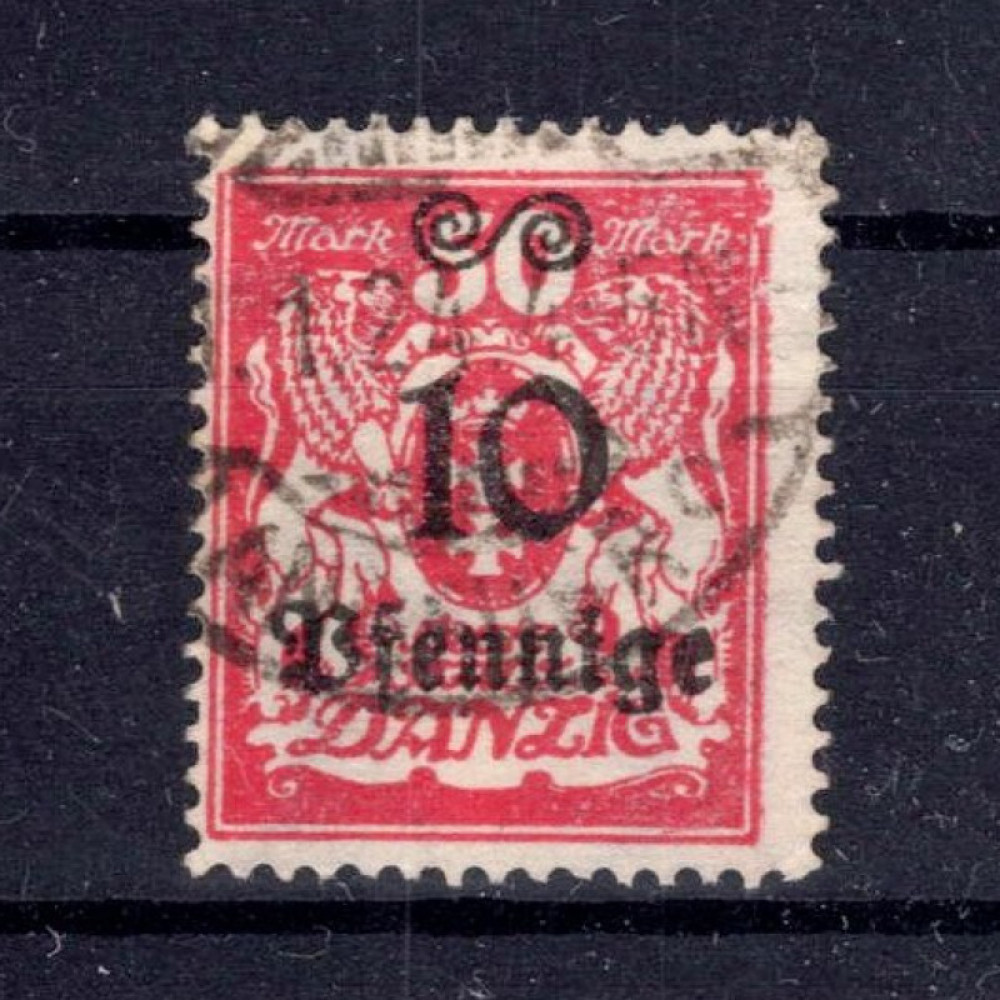 Briefmarke Frei Stadt Danzig, Mi.182 (SG 167)#, 10 Pf